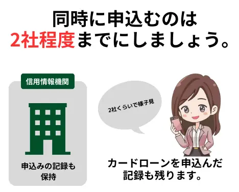 審査申込みの記録は信用情報に残ります